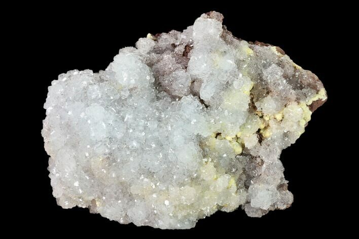 Lustrous Hemimorphite Crystal Cluster with Mimetite - Congo #148485